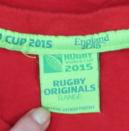 Rugby Originals Women's Red T-Shirt Size 12 Rugby World Cup 2015