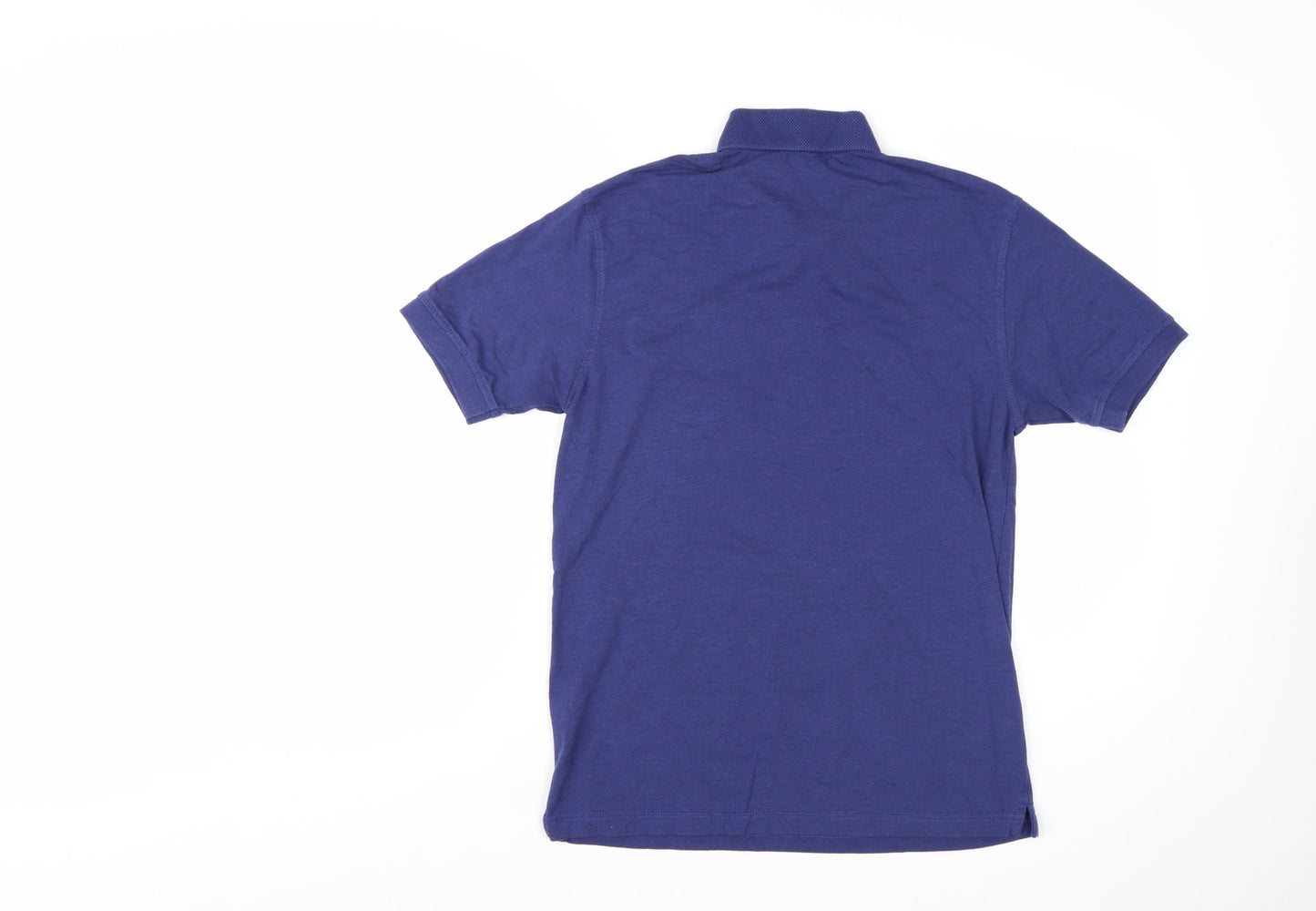 MCM Men's Blue Regular Fit Cotton Polo Shirt Size M