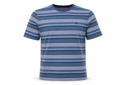Original Penguin Men's Blue Striped Short Sleeve Cotton T-Shirt XL