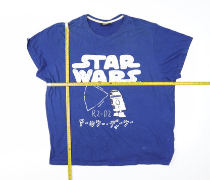 Primark Women’s Blue Star Wars R2-D2 T-Shirt XL Casual Tee