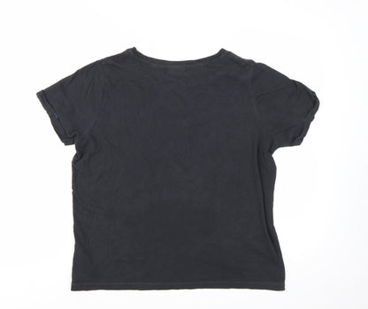 Next Coca-Cola Womens Black Cotton T-Shirt Size 8 Short Sleeve
