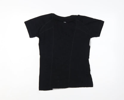 Training Zone Womens Grey Black Pink Activewear T-Shirt Size 10