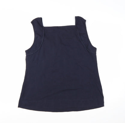 Monsoon Women’s Blue Cotton Jersey Tank Top Size XL