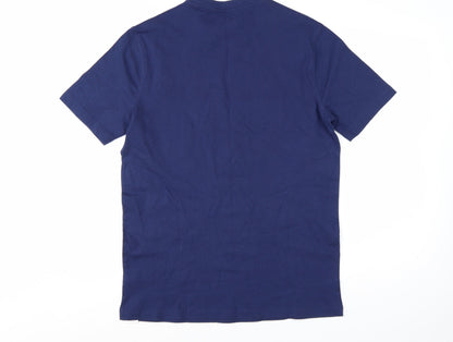 Champion Men's Blue Logo Crew Neck Short Sleeve T-Shirt Size S