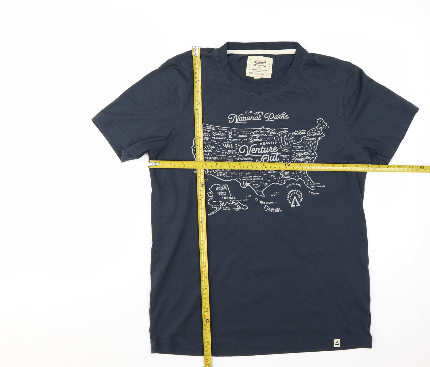 The Landmark Project Men's Blue Venture Out Graphic T-Shirt M
