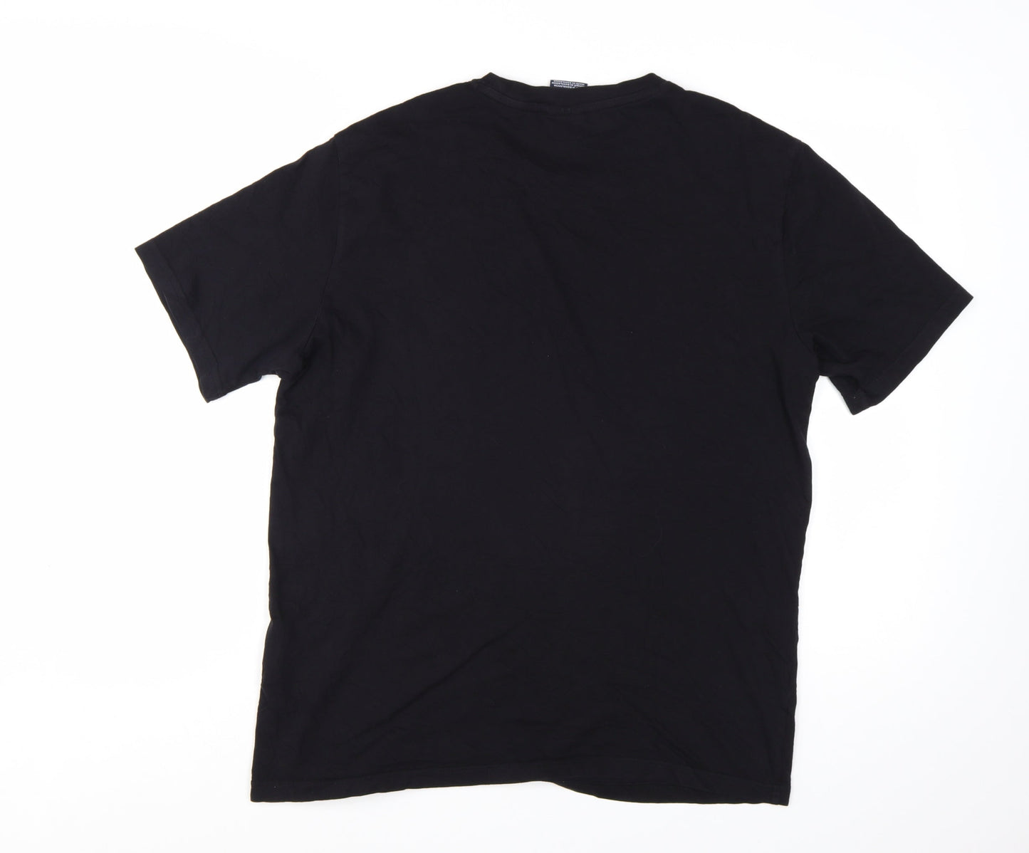 Champion Men’s Black Large Graphic Logo Cotton T-Shirt