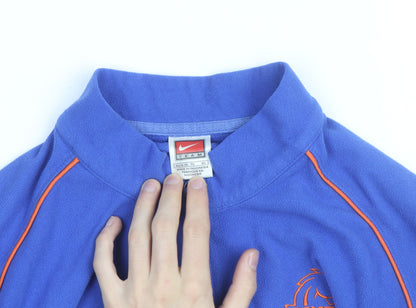Nike Boys Blue Fleece Track Jacket XL (16) Boise State Team Zip-Up