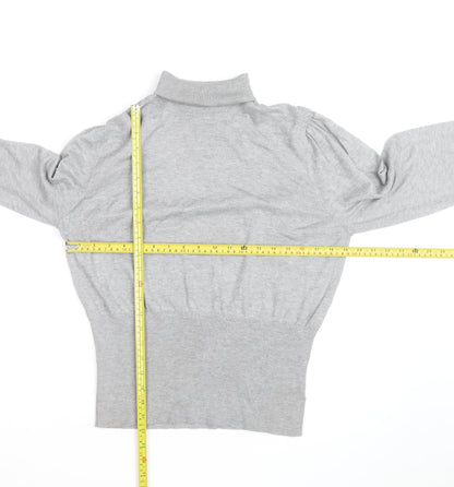 Next Women Grey Roll Neck Long Sleeve Pullover Jumper Size 20