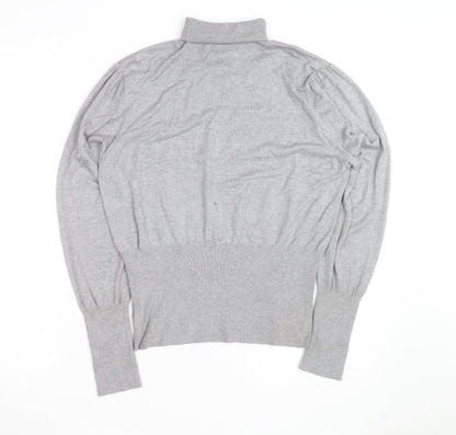 Next Women Grey Roll Neck Long Sleeve Pullover Jumper Size 20