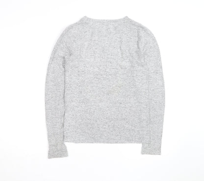 Disney Women’s Grey Mickey Mouse Pullover Jumper Size 10