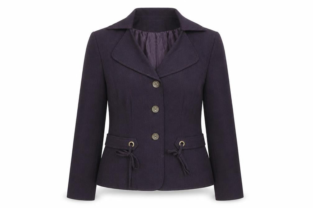 Isabella Womens Purple Suit Jacket Size 8 Classic Lined Blazer