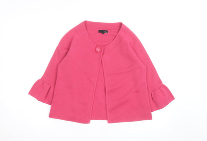 Next Women’s Pink Cardigan Size 12 Flared Sleeve Knitwear