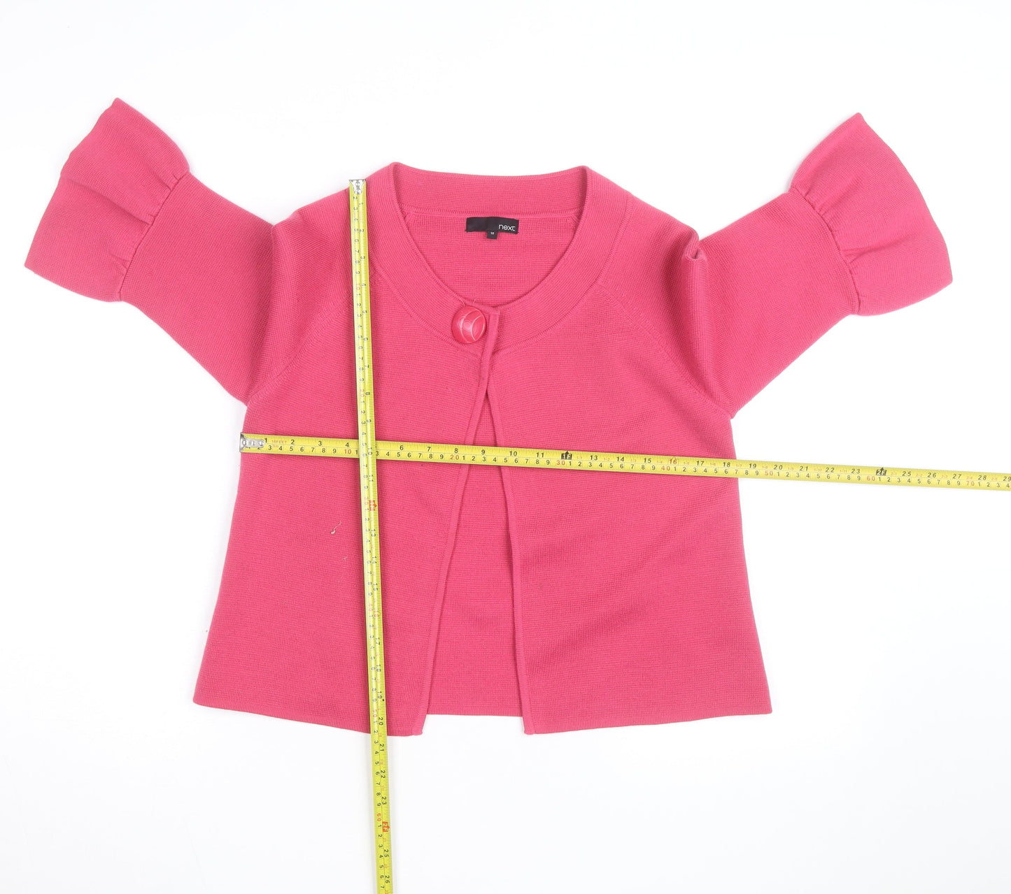 Next Women’s Pink Cardigan Size 12 Flared Sleeve Knitwear