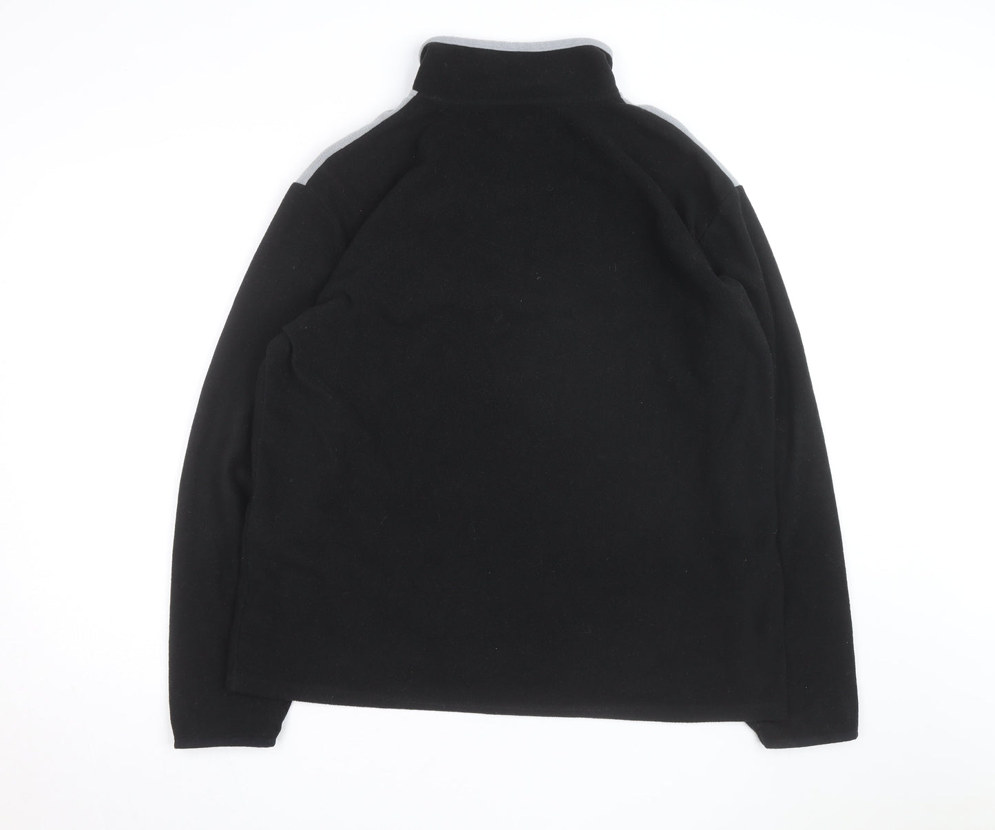 Atlas For Men Black Fleece 1/4 Zip Pullover Sweatshirt Size L