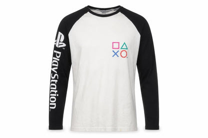 Diffused PlayStation Men's White XS Long Sleeve Graphic Top