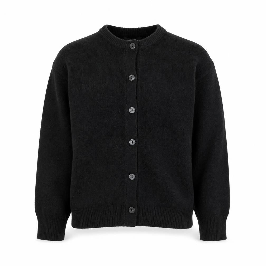 New Look Men’s Black S Button-Up Cardigan Knit Jumper