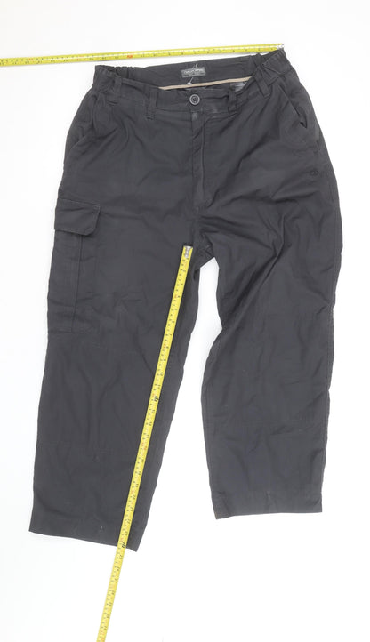 Craghoppers Men's Black Cargo Trousers 2XS Regular Fit Outdoor