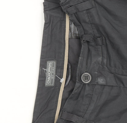 Craghoppers Men's Black Cargo Trousers 2XS Regular Fit Outdoor