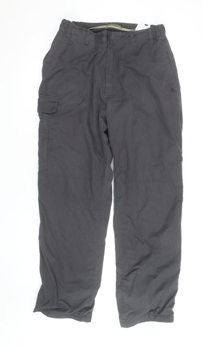Craghoppers Men’s Black Cargo Trousers Size 32 Regular Lightweight Outdoor