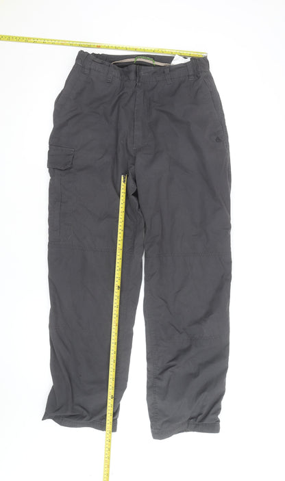 Craghoppers Men’s Black Cargo Trousers Size 32 Regular Lightweight Outdoor