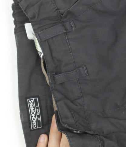 Craghoppers Men’s Black Cargo Trousers Size 32 Regular Lightweight Outdoor