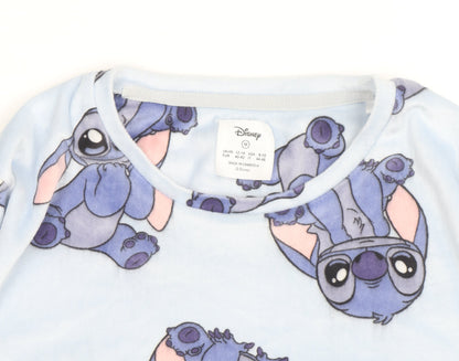 Disney Girls Blue Stitch Jumper Medium UK 12-14 Pullover Fleece
