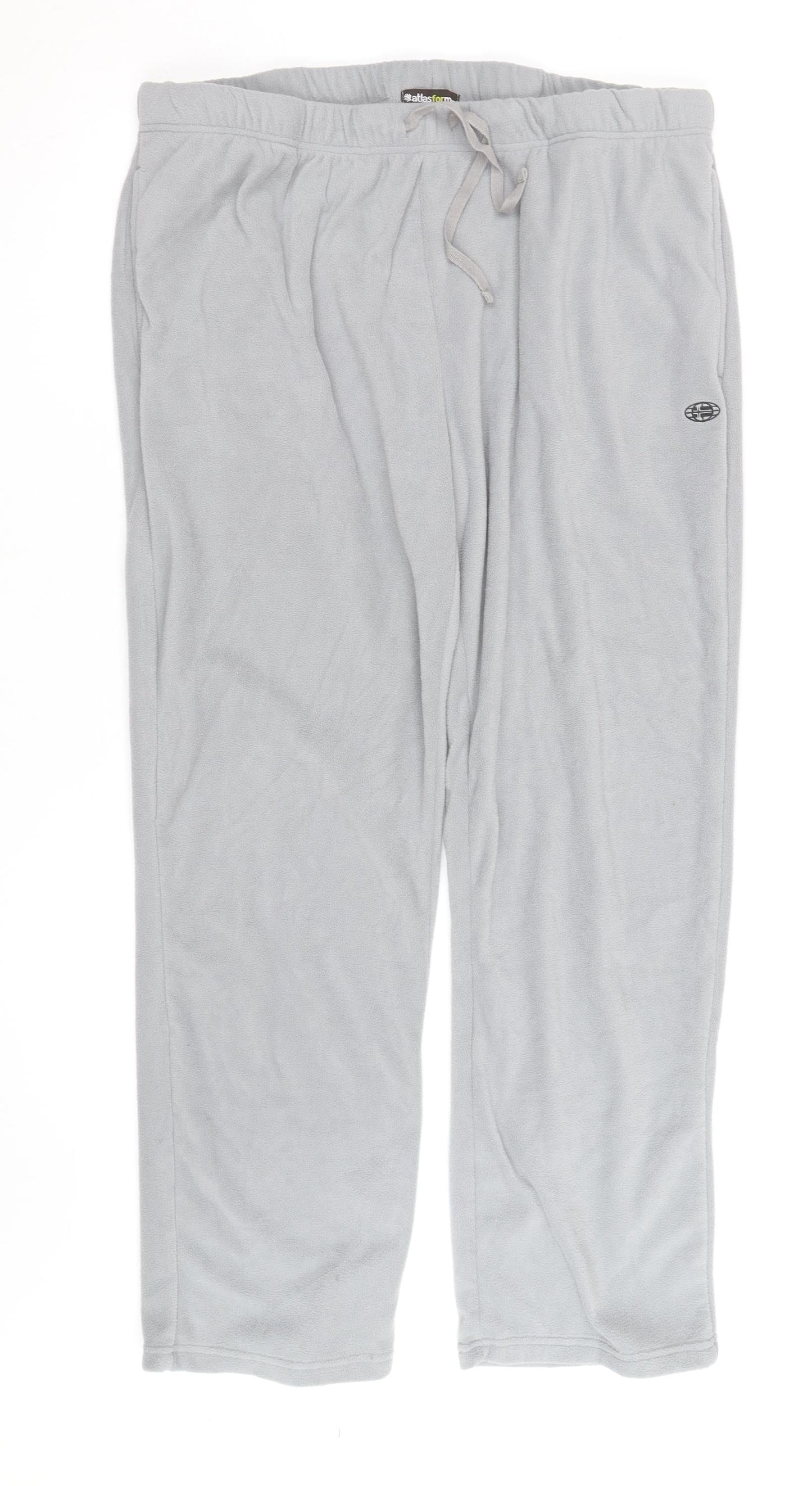 Atlas For Men Grey Fleece Sweatpants Mens 2XL Relaxed Fit Trousers