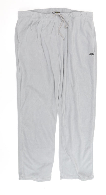 Atlas For Men Grey Fleece Sweatpants Mens 2XL Relaxed Fit Trousers