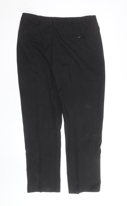 Marks and Spencer Men's Black Regular Fit Dress Pants 31W 31L