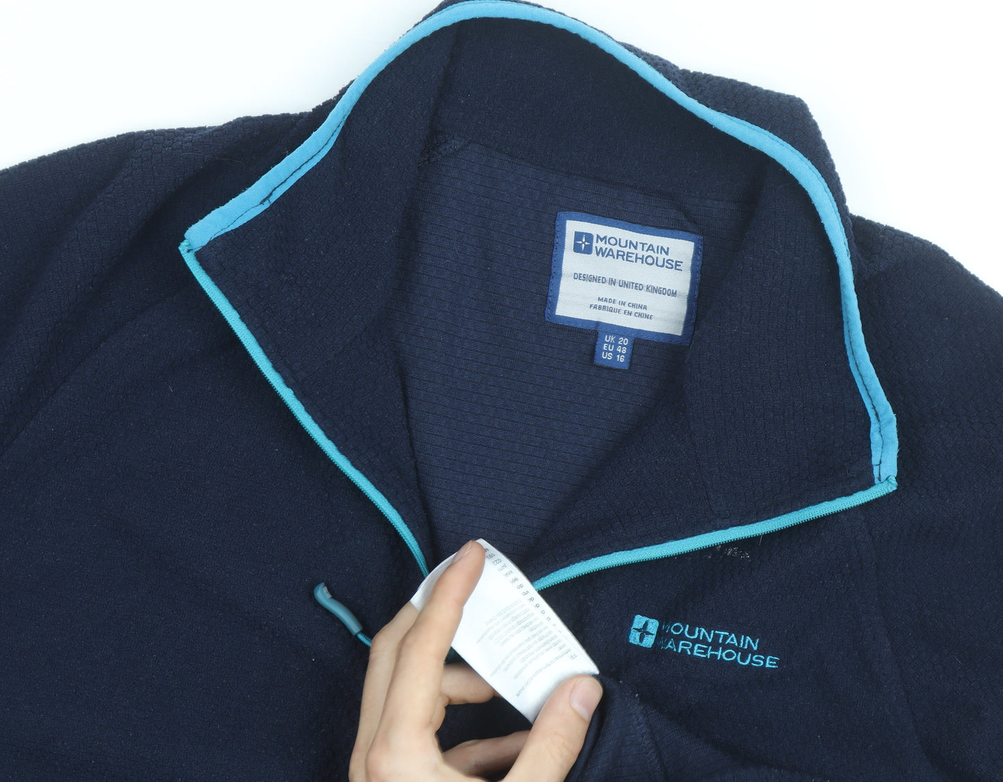 Mountain Warehouse Women’s Navy 1/4 Zip Fleece Sweatshirt UK 20