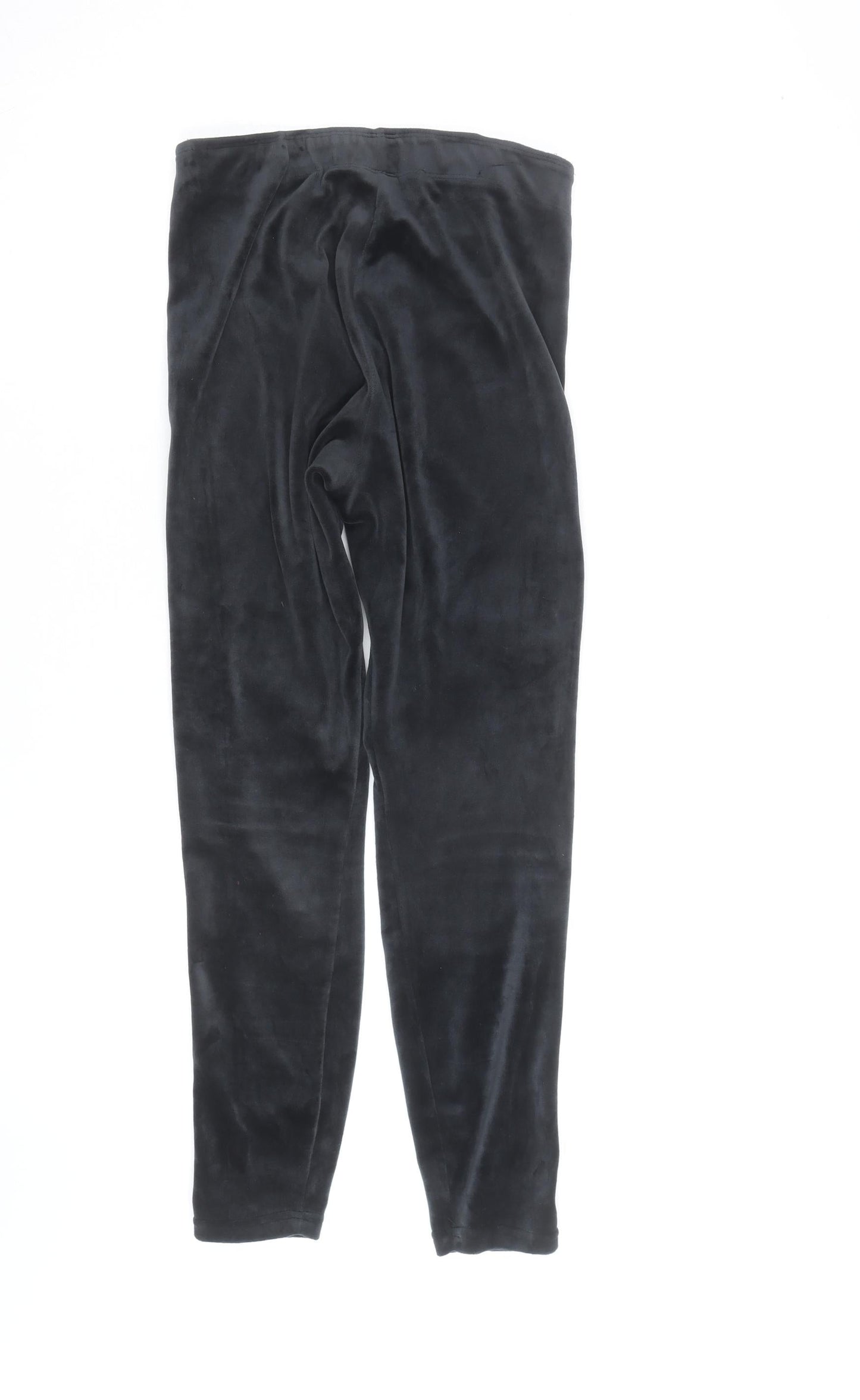 Nike Womens Black Velour Side Stripe Leggings S