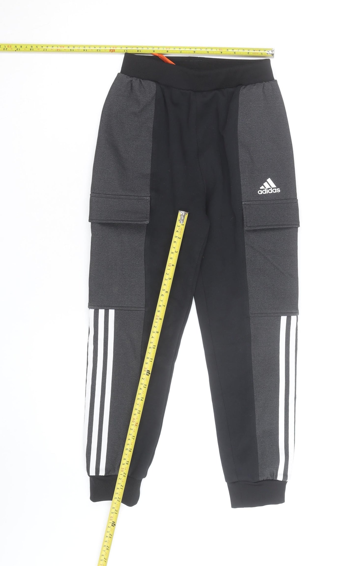 Adidas Boys Black Jogger Fleece Activewear Trousers 10 Years