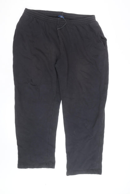 Cotton Traders Men’s Black 2XL Jogger Trousers Fleece Activewear