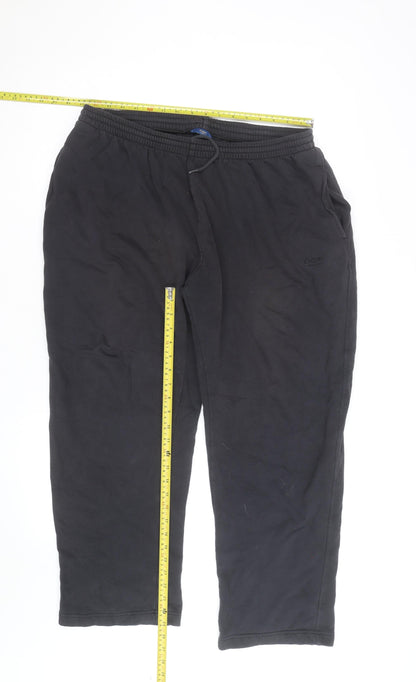 Cotton Traders Men’s Black 2XL Jogger Trousers Fleece Activewear