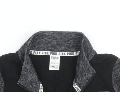 Victoria’s Secret PINK Women's Grey 1/4 Zip Pullover Sweatshirt Size L