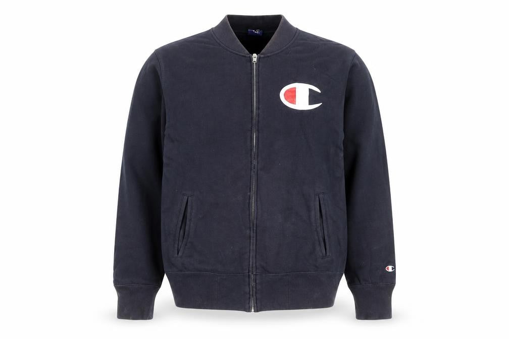 Champion Men's Black Large Full Zip Fleece Basic Activewear Jacket