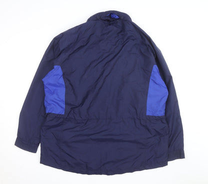 Cottage Essentials Men’s Blue XL Windbreaker Nylon Hooded Jacket