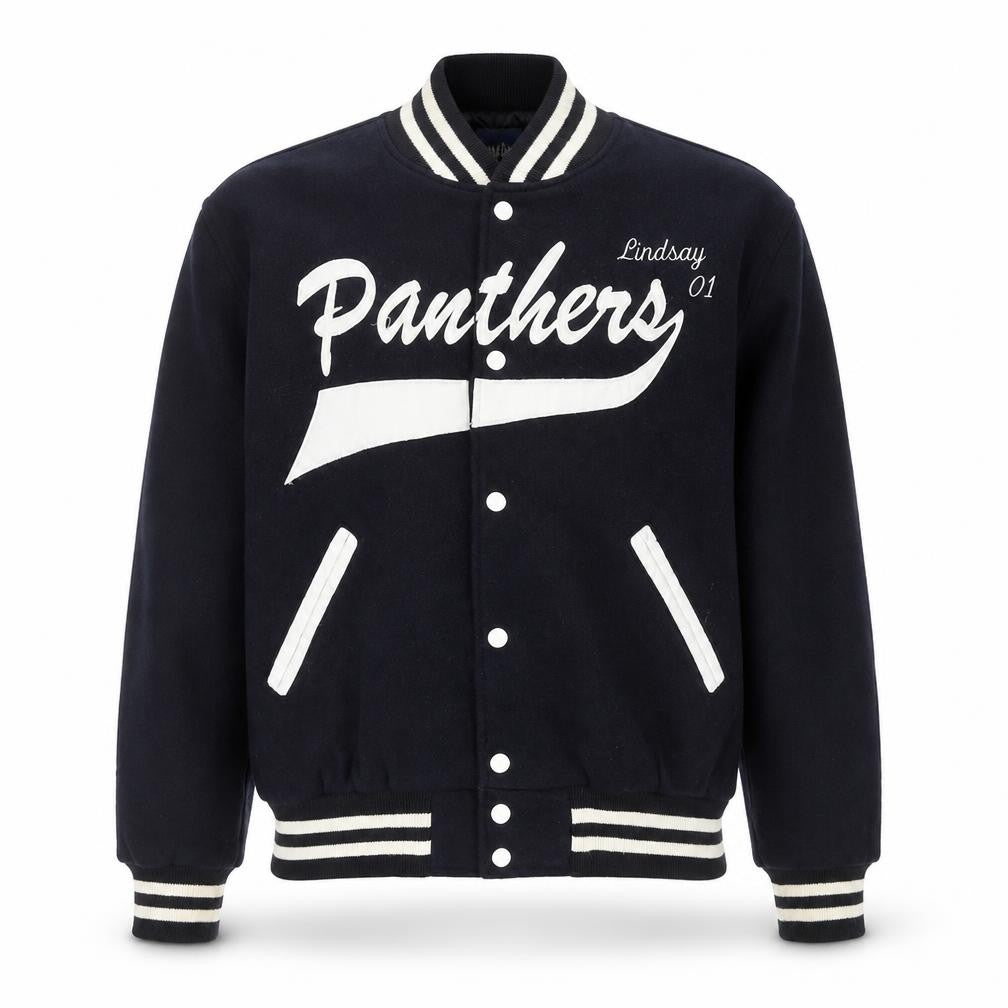 Holloway Men’s Blue Wool Varsity College Jacket Size M Retro USA