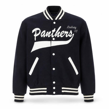 Holloway Men’s Blue Wool Varsity College Jacket Size M Retro USA