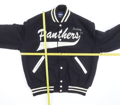 Holloway Men’s Blue Wool Varsity College Jacket Size M Retro USA