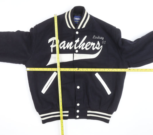 Holloway Men’s Blue Wool Varsity College Jacket Size M Retro USA