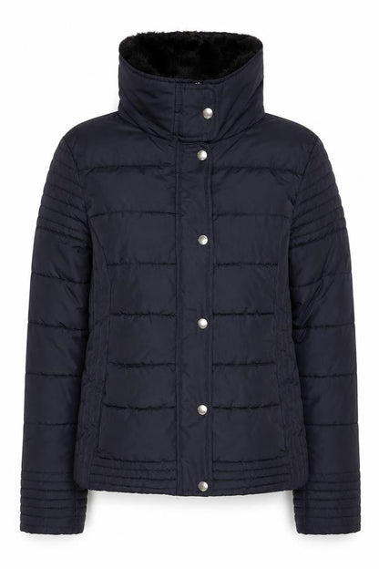 New Look Women's Black Quilted Puffer Jacket Size 12 Winter Warm Lined