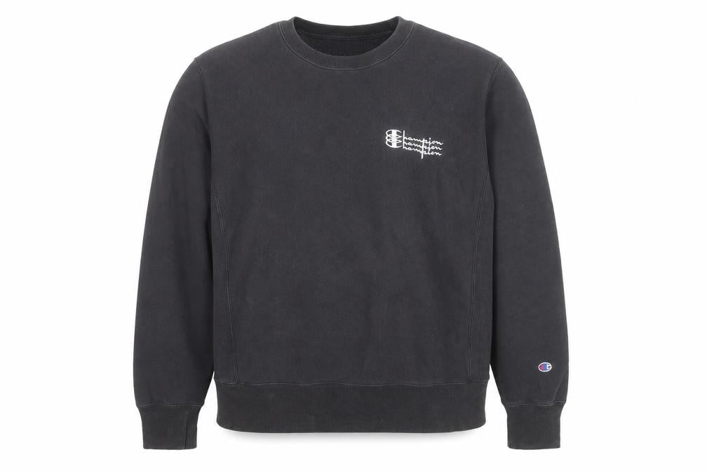 Champion Men's Black Medium Crew Neck Pullover Sweatshirt