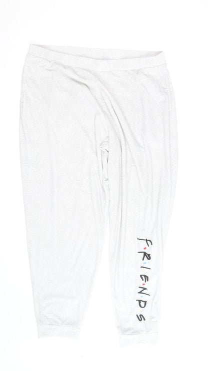 Friends Womens Ivory XL Jogger Lounge Trousers