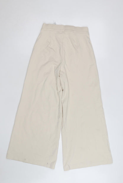 Marks and Spencer Women’s Beige Wide-Leg Trousers Size 6