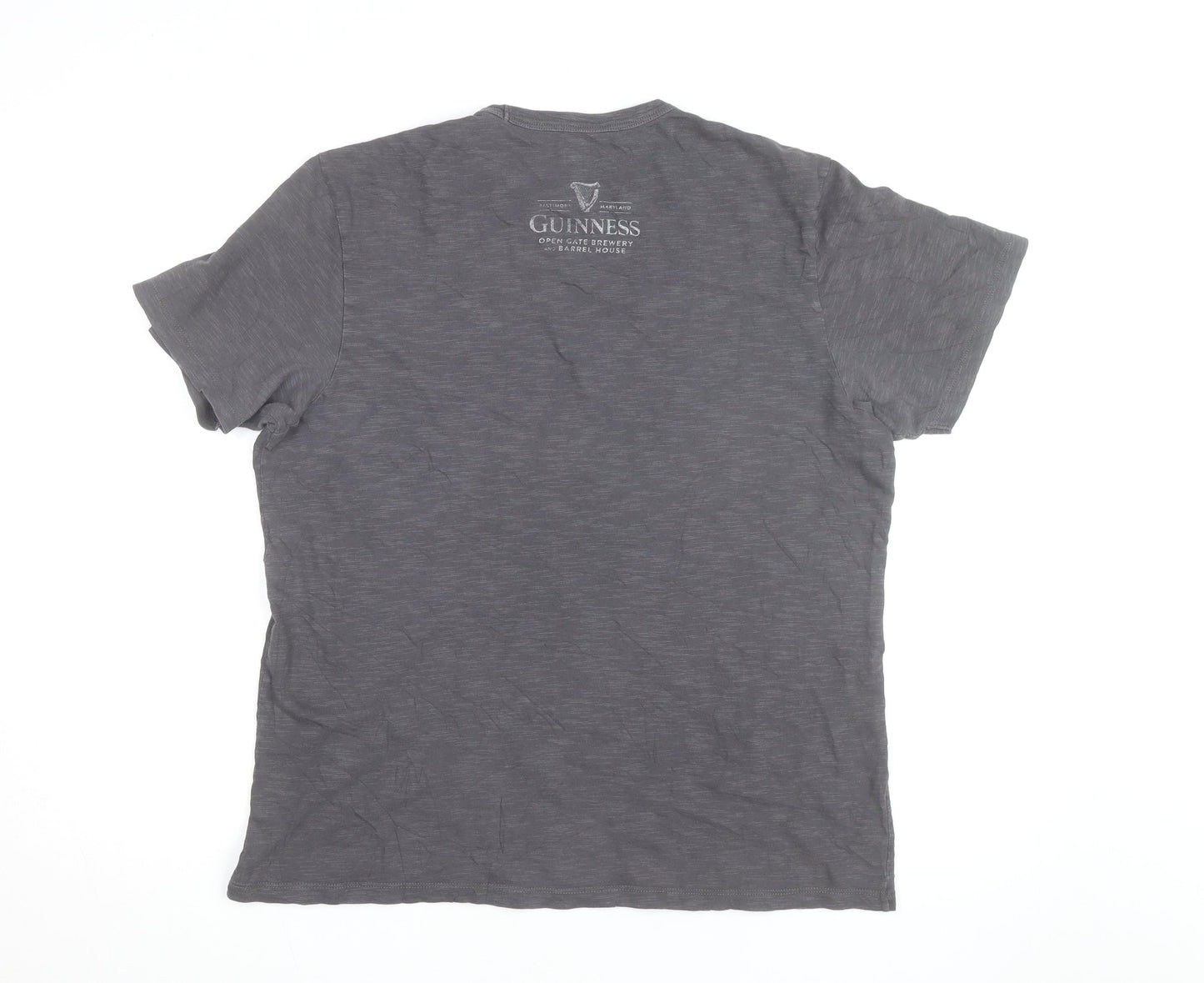 47 Brand Men’s Grey Guinness Graphic Print T-Shirt Size M Regular Fit