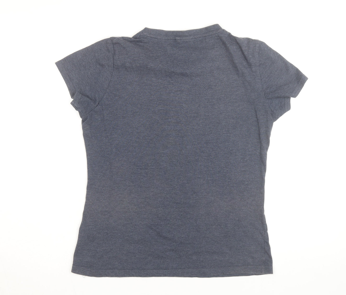 Lee Cooper Women's Grey Floral Heart Print T-Shirt Size 14