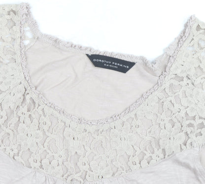 Dorothy Perkins Women’s Beige Lace Trim Sleeveless Camisole Top Size 18
