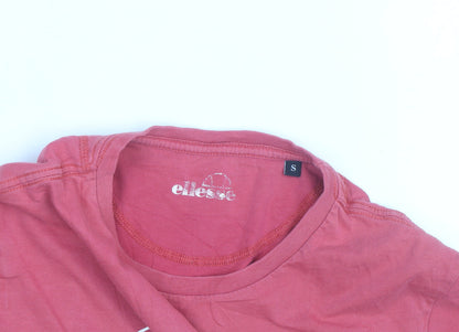 Ellesse Men's Red Small Graphic Logo Sports T-Shirt