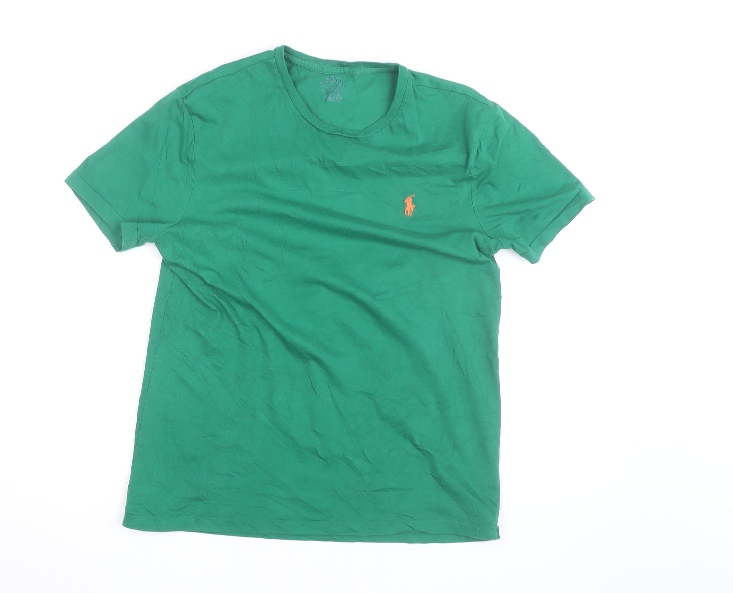 Ralph Lauren Men’s Green Slim Fit Cotton Crew Neck T-Shirt L